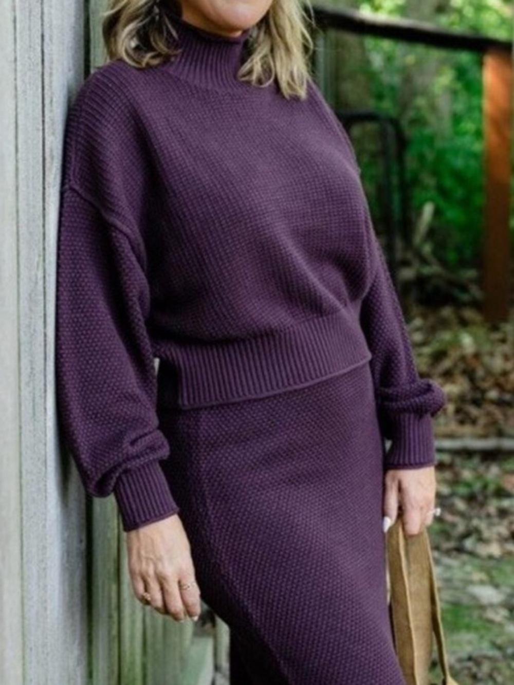 Free People Beach Hailee Turtleneck Sweater and Skirt
